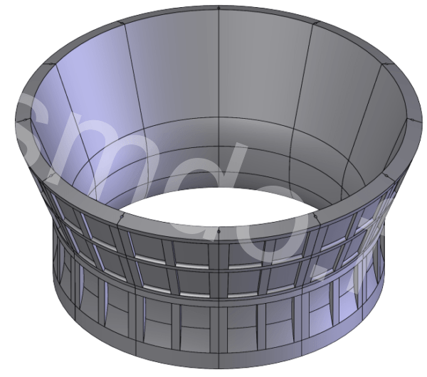 SMD51444 - Elément concave inférieur (x12)