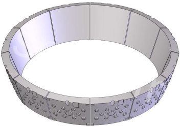 SMD50034 - Elément concave médian Inférieur (x12)