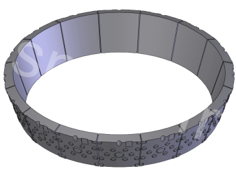 SMD50035 - Elément concave médian supérieur (x16)