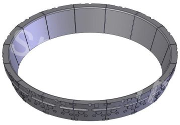 SMD50036 - Elément concave supérieur (x16)
