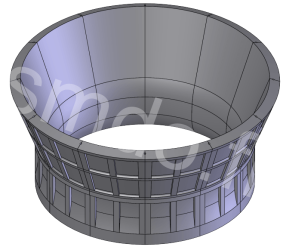 SMD51444 - Lower concave element (x12)